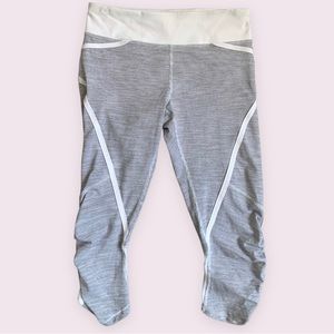 Lululemon cropped striped leggings